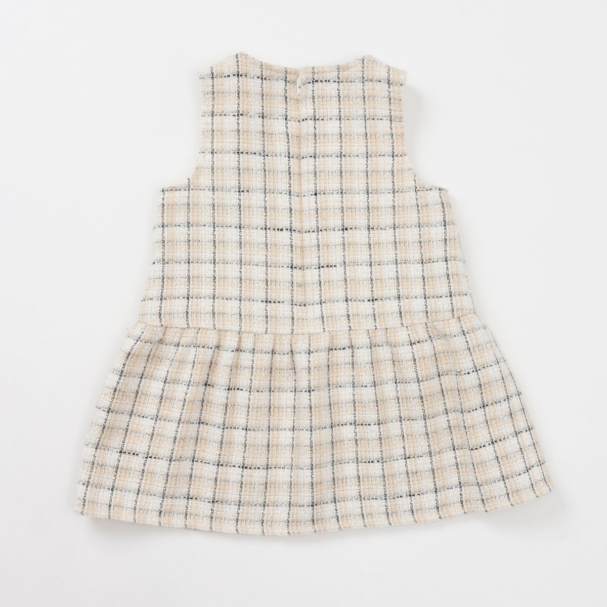 ファンシーツイードジャンパースカート 90 100cm (2576-7109) CHOPIN blue/ショパンブルー