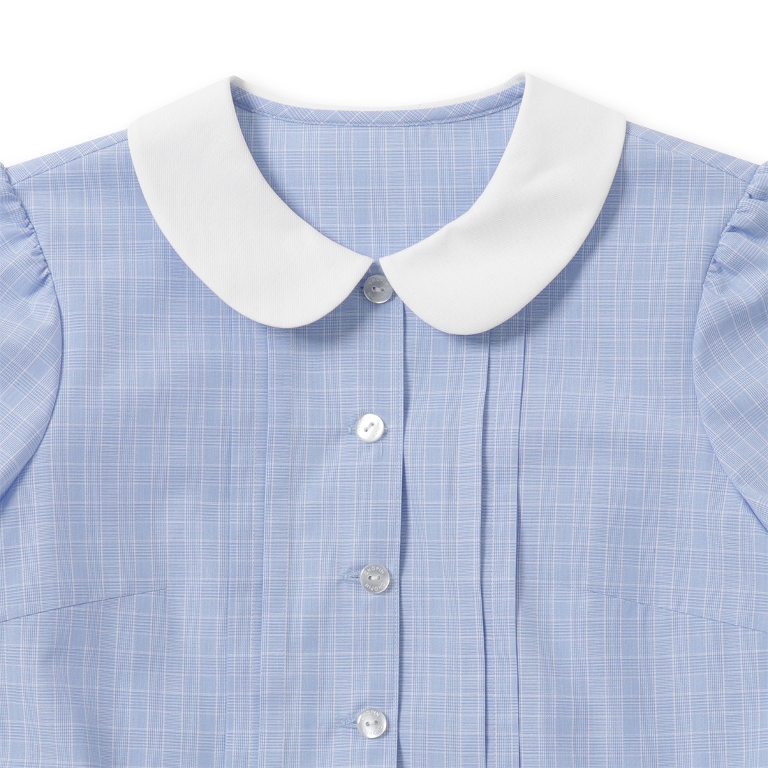 チェック柄お花刺しゅうワンピース 100 110 120 130cm (8236-2301)