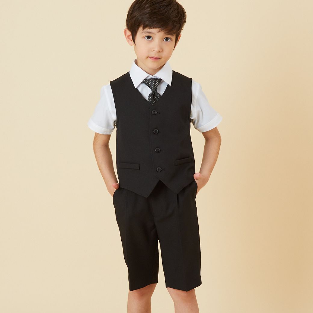 【WEB限定】半袖ベーシックシャツ 100 110 120 130cm(2433-5401) CHOPINblue/ショパンブルー