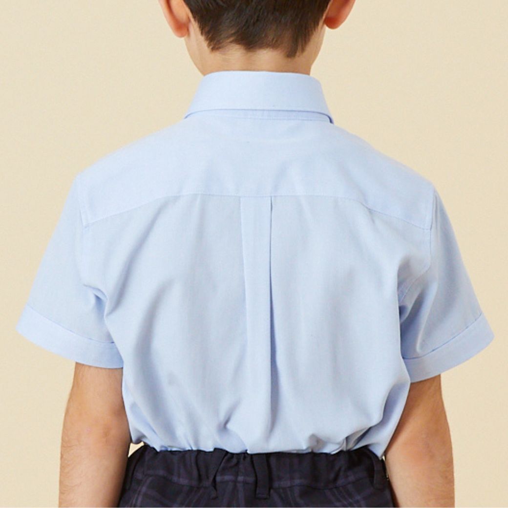 【WEB限定】半袖ベーシックシャツ 100 110 120 130cm(2433-5401) CHOPINblue/ショパンブルー