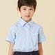 【WEB限定】半袖ベーシックシャツ 100 110 120 130cm（2433-5401) CHOPINblue/ショパンブルー