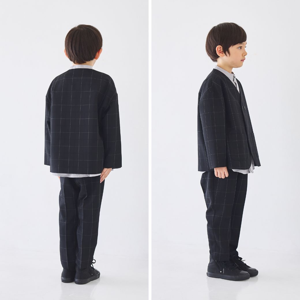 【WEB限定】ノーカラーセットアップ 100 110 120 130cm (2471-5451) CHOPINblue/ショパンブルー