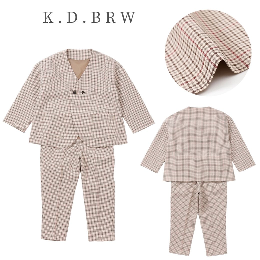 【WEB限定】ノーカラーセットアップ 100 110 120 130cm (2471-5451) CHOPINblue/ショパンブルー