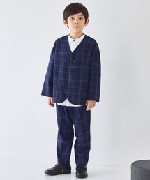 【WEB限定】ノーカラーセットアップ 100 110 120 130cm (2471-5451) CHOPINblue/ショパンブルー