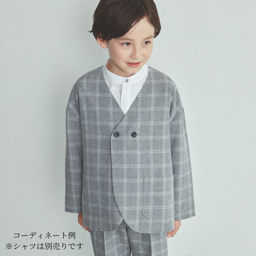 【WEB限定】ノーカラーセットアップ 100 110 120 130cm (2471-5451) CHOPINblue/ショパンブルー