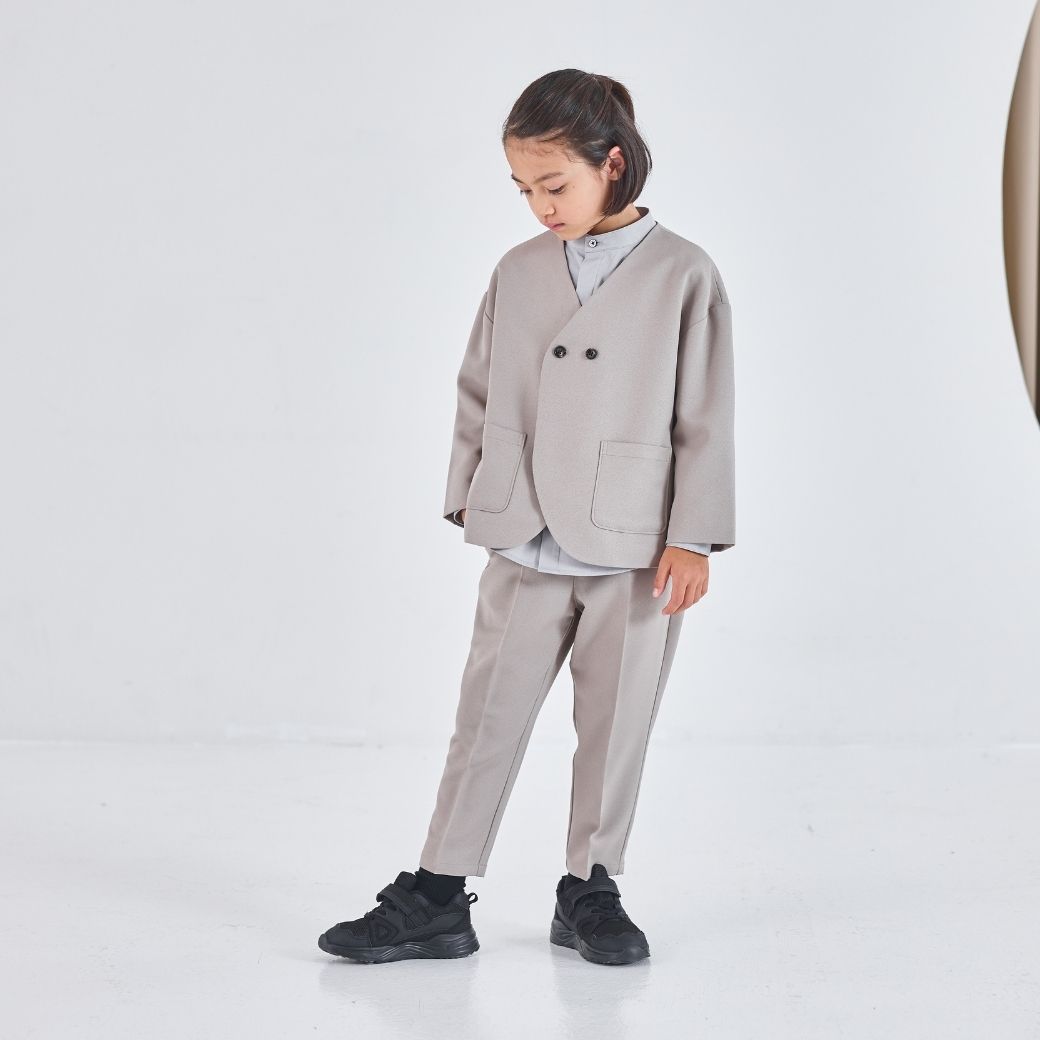 【WEB限定】ノーカラーセットアップ 100 110 120 130cm (2471-5451) CHOPINblue/ショパンブルー