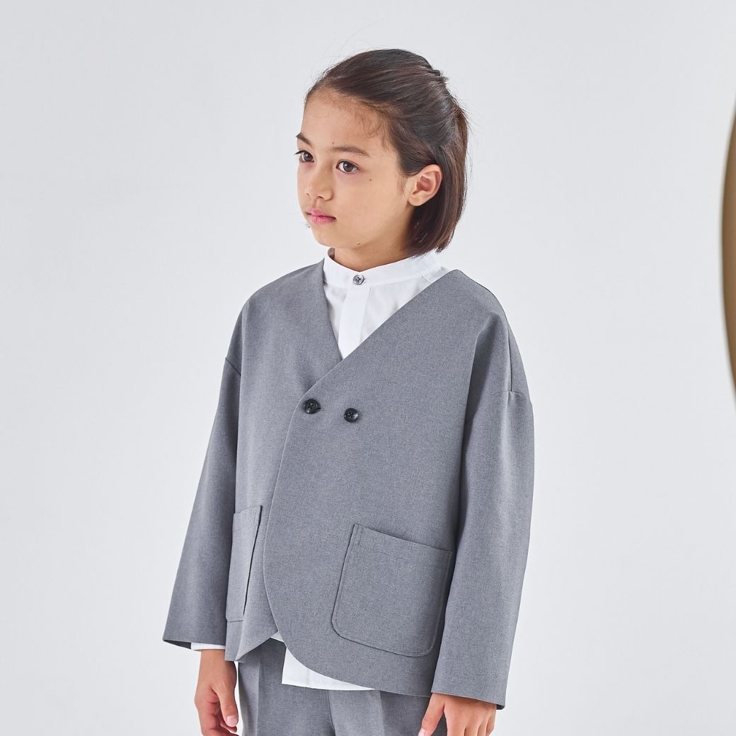 【WEB限定】ノーカラーセットアップ 100 110 120 130cm (2471-5451) CHOPINblue/ショパンブルー