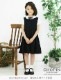 Aラインジャンパースカートと半袖ブラウスのセット 100 110 120 130cm(8836-2308-2508)