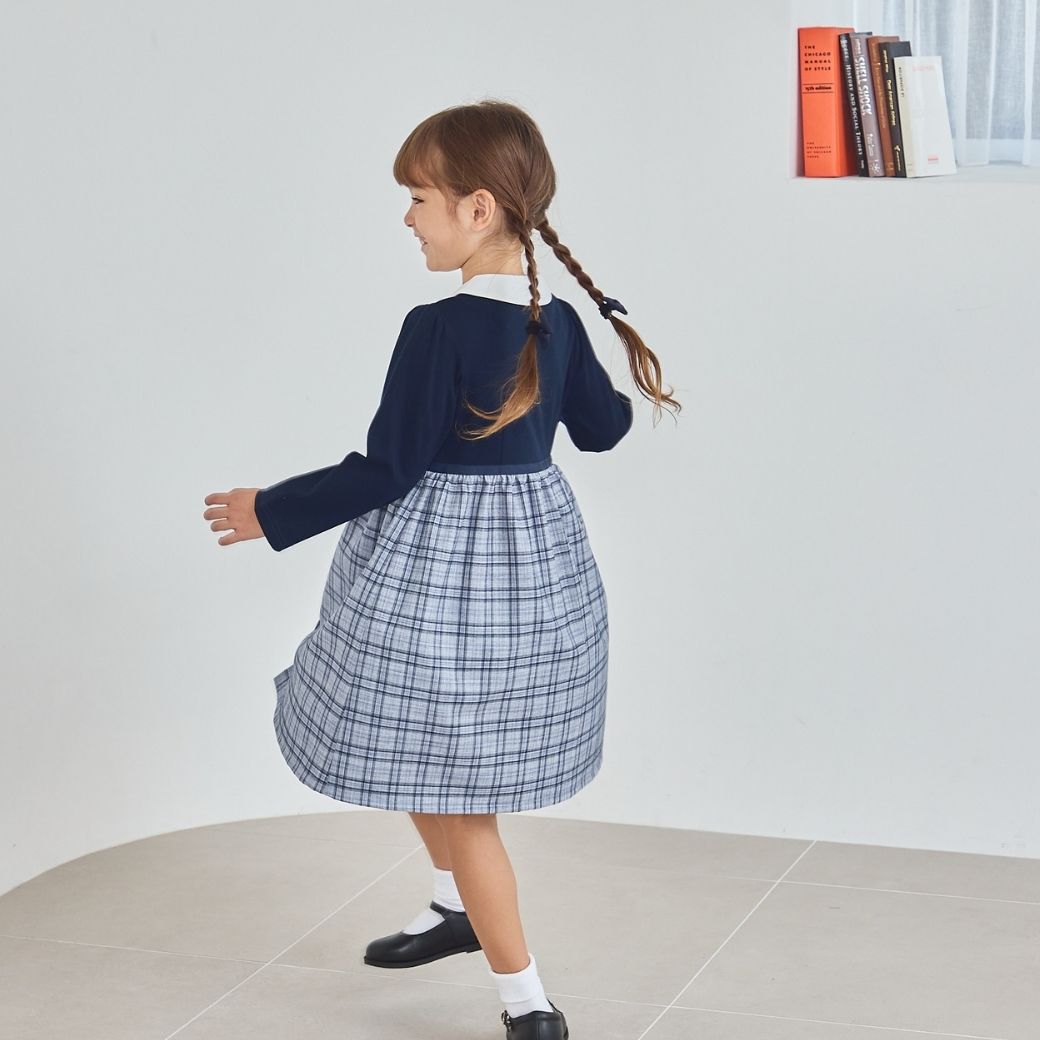 【SALE20%OFF】チェックドッキングワンピース 100 110 120 130cm (8496-7300) CHOPIN/ショパン