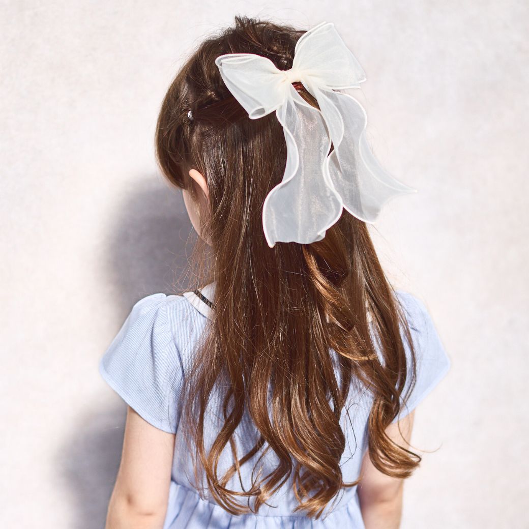 オーガンジーリボンヘアゴム (8290-0041)