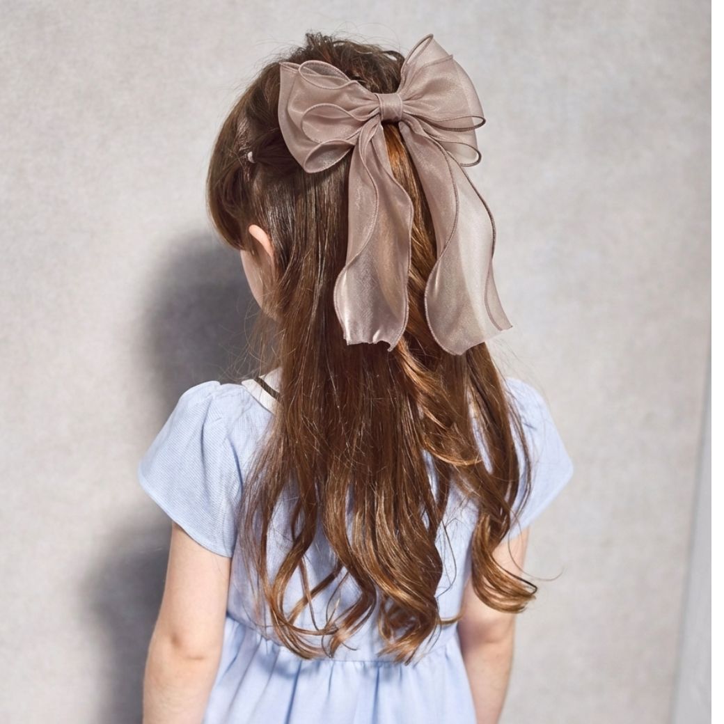 オーガンジーリボンヘアゴム (8290-0041)