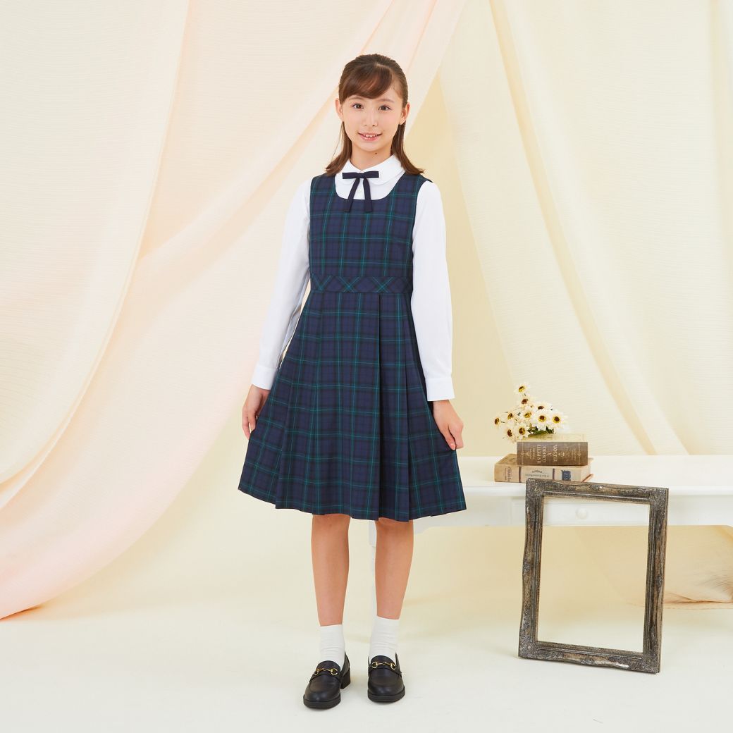 【期間限定45%OFF】【中学受験本番着にも使用可能】ブラックウォッチスーツセット 140 150 160 165cm (8371-2500) CHOPIN/ショパン