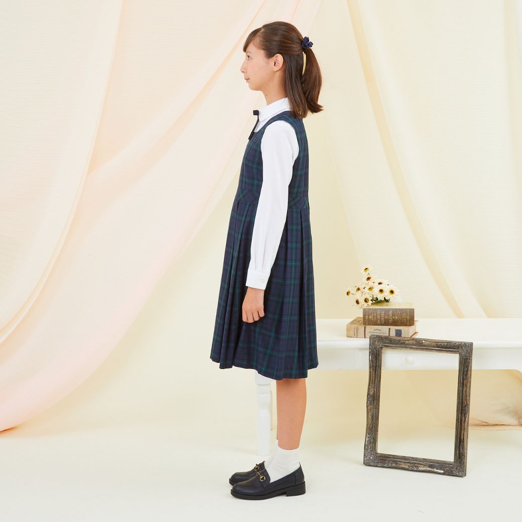 【期間限定45%OFF】【中学受験本番着にも使用可能】ブラックウォッチスーツセット 140 150 160 165cm (8371-2500) CHOPIN/ショパン