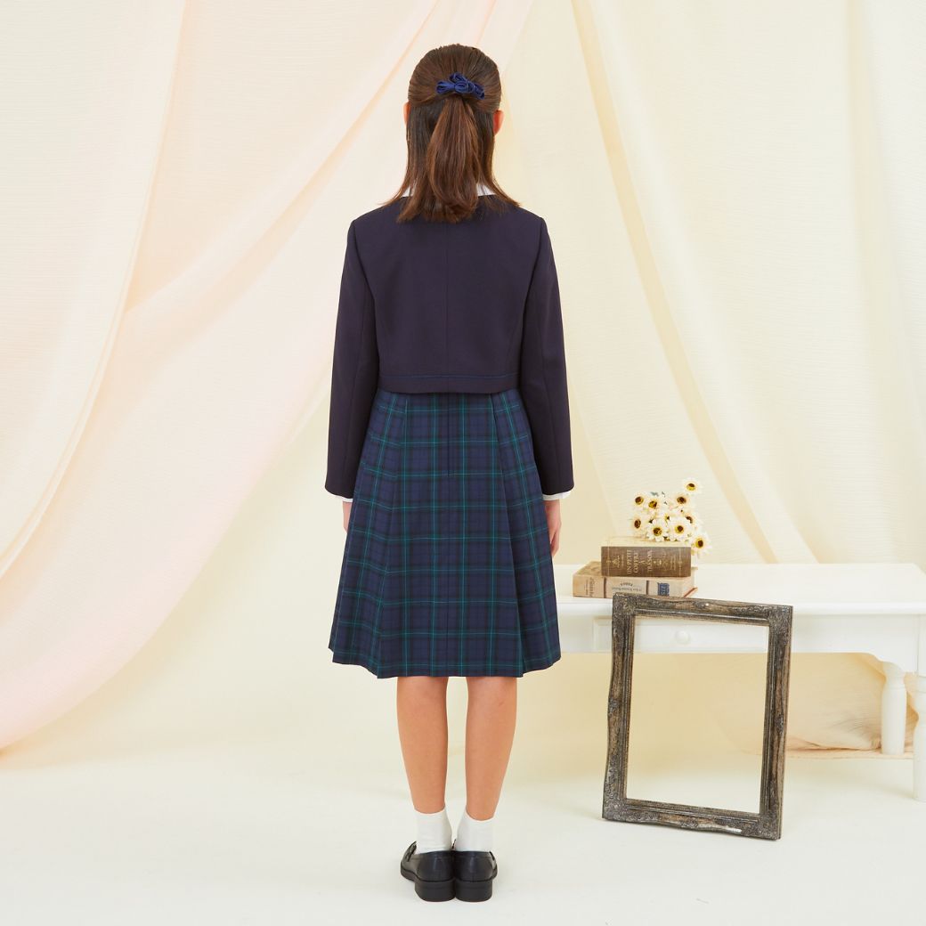 【期間限定45%OFF】【中学受験本番着にも使用可能】ブラックウォッチスーツセット 140 150 160 165cm (8371-2500) CHOPIN/ショパン