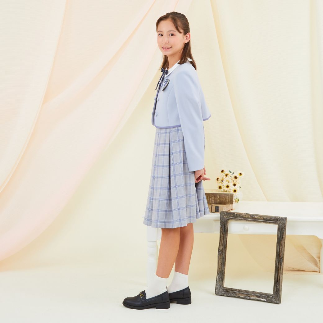 【期間限定47%OFF】ダブルボタンチェックアンサンブル 150 160 165cm (8371-2502) CHOPIN/ショパン