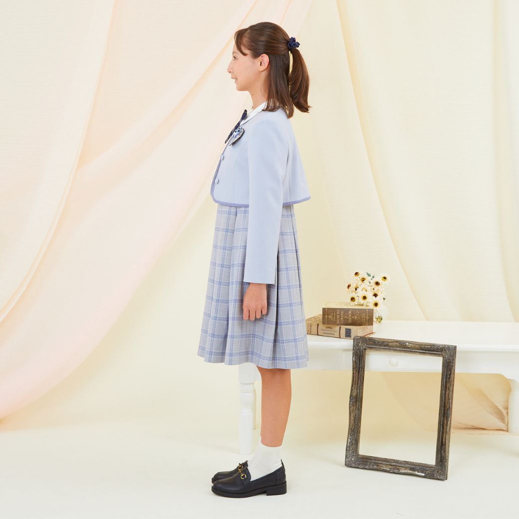 【期間限定47%OFF】ダブルボタンチェックアンサンブル 150 160 165cm (8371-2502) CHOPIN/ショパン