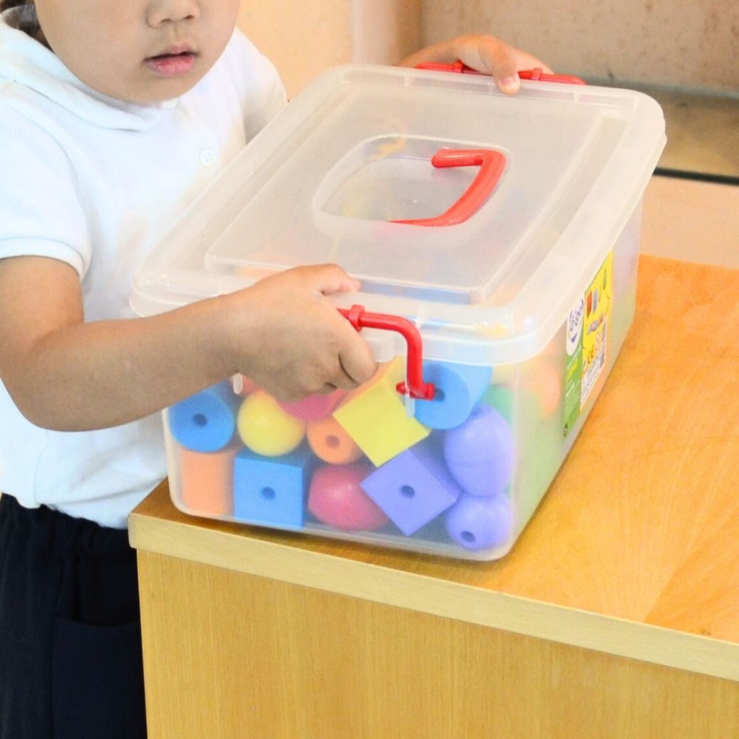 知育玩具 ジャンボビーズ チャイルド社幼児教育部 対象年齢3歳以上 (2490-0051/rh50376c)