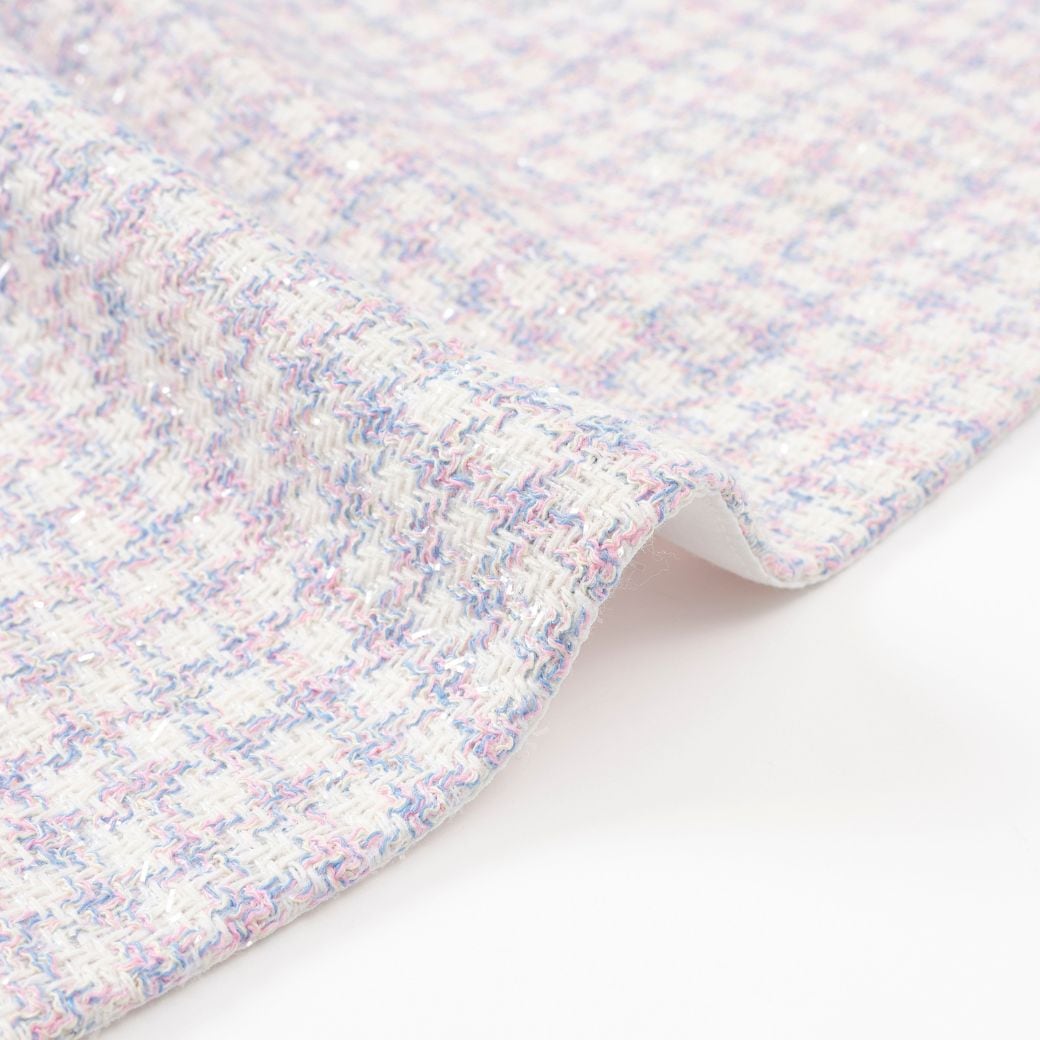 【新色/近日入荷】ポシェット付きファンシーツイードジャンパースカート 110 120 130 140 (2576-7309) CHOPINblue/ショパンブルー