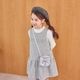 【新色／近日入荷】ポシェット付きファンシーツイードジャンパースカート 110 120 130 140 (2576-7309) CHOPINblue/ショパンブルー