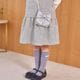 【新色／近日入荷】ポシェット付きファンシーツイードジャンパースカート 110 120 130 140 (2576-7309) CHOPINblue/ショパンブルー