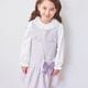【新色／近日入荷】ポシェット付きファンシーツイードジャンパースカート 110 120 130 140 (2576-7309) CHOPINblue/ショパンブルー