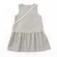 【新色／近日入荷】ポシェット付きファンシーツイードジャンパースカート 110 120 130 140 (2576-7309) CHOPINblue/ショパンブルー