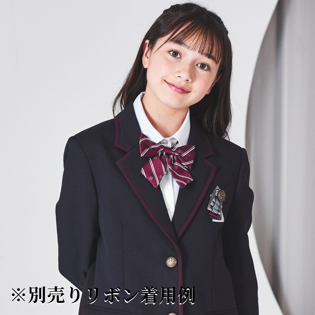 【SALE35%OFF】パイピングジャケットスクールスーツ 150 160 165cm (4901-2597/2471-2555) CHOPINblue/ショパンブルー