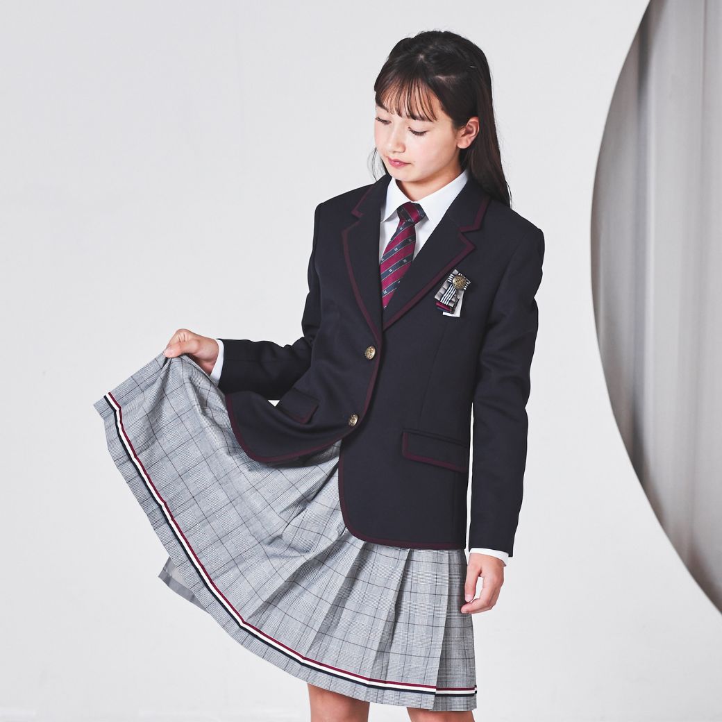 【SALE35%OFF】パイピングジャケットスクールスーツ 150 160 165cm (4901-2597/2471-2555) CHOPINblue/ショパンブルー