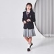 【SALE35％OFF】パイピングジャケットスクールスーツ 150 160 165cm (4901-2597/2471-2555) CHOPINblue/ショパンブルー