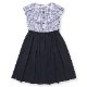 【セール40％OFF】ギンガムチェックケープカラードッキングワンピース 110 120 130cm (2436-7364) CHOPINblue/ショパンブルー
