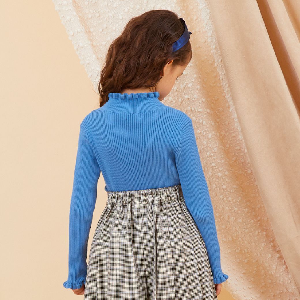 【セール40%OFF】フリルリブニットトップス 100 110 120 130cm (8373-8308) CHOPIN/ショパン