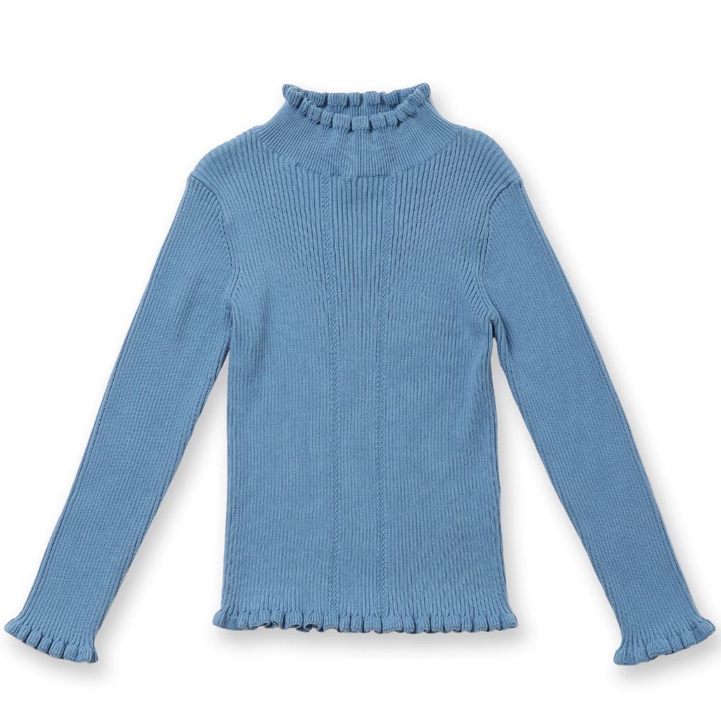 【セール40%OFF】フリルリブニットトップス 100 110 120 130cm (8373-8308) CHOPIN/ショパン