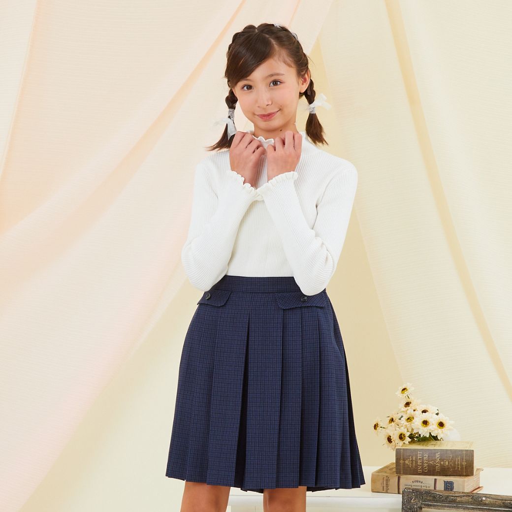 【セール40%OFF】【ジュニア】フリルリブニットトップス 140 150 160cm (8373-8508) CHOPIN/ショパン