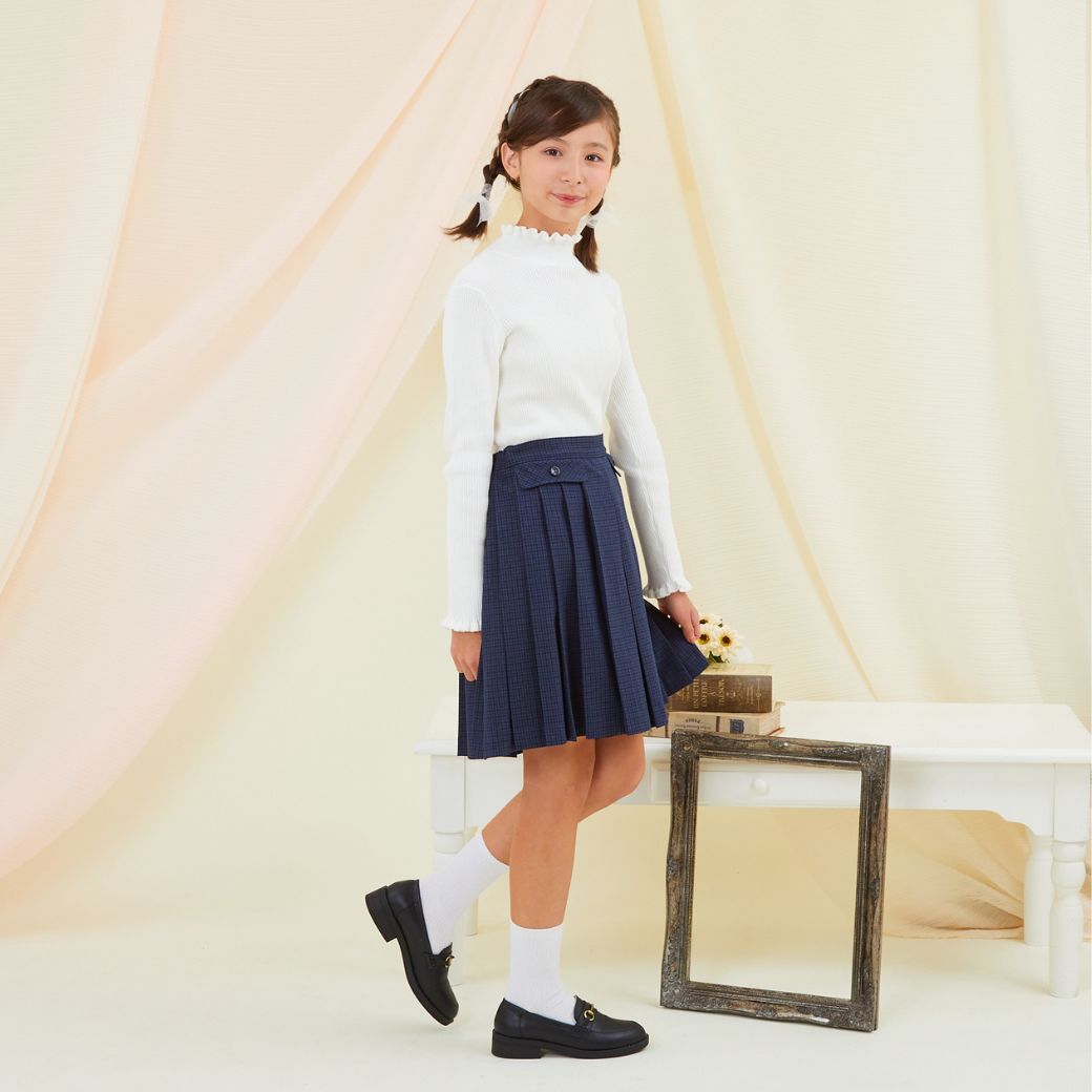 【セール40%OFF】【ジュニア】フリルリブニットトップス 140 150 160cm (8373-8508) CHOPIN/ショパン