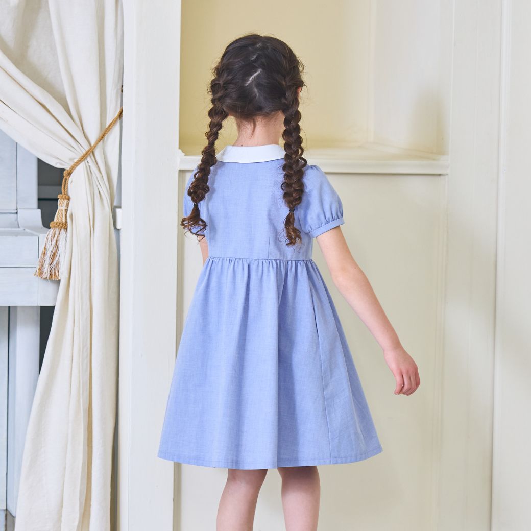 【CLEARANCEセール40%OFF】スカラップミニリボンワンピース <パープルのみ>80 90cm (2536-7100-7300-7500)