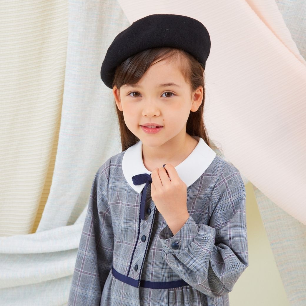 【セール38%OFF】グレンチェックワンピース 100 110 120 130cm (8376-8300) CHOPIN/ショパン