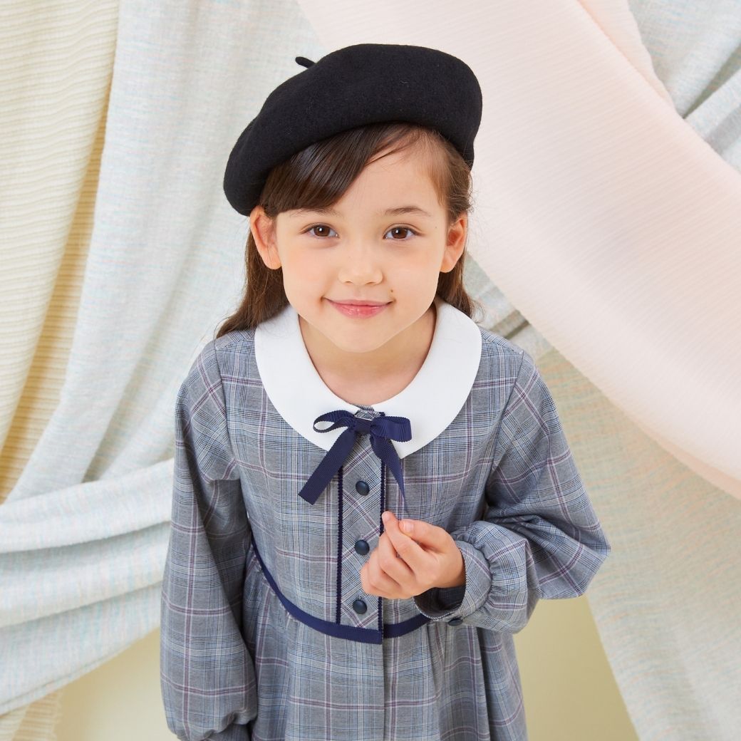 【セール38%OFF】グレンチェックワンピース 100 110 120 130cm (8376-8300) CHOPIN/ショパン