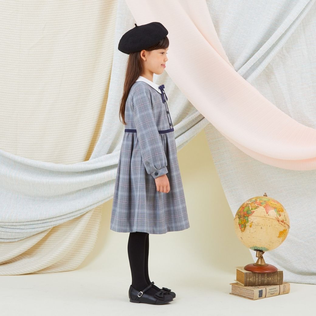 【セール38%OFF】グレンチェックワンピース 100 110 120 130cm (8376-8300) CHOPIN/ショパン