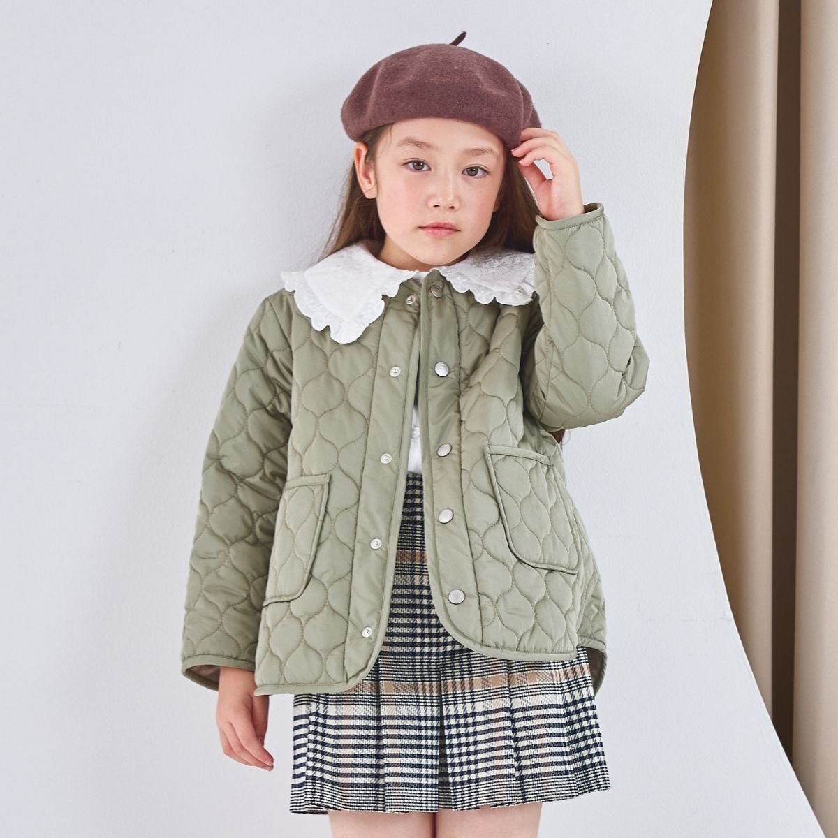 NEW【セール10%OFF】サークルキルトリバーシブルジャケット 110 120 130 140cm (2572-7314) CHOPINblue/ショパンブルー