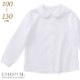 【廃版アウトレットセール20％OFF】丸襟コットンピケブラウス 長袖/キッズ 100 110 120 130cm(8993-2300)