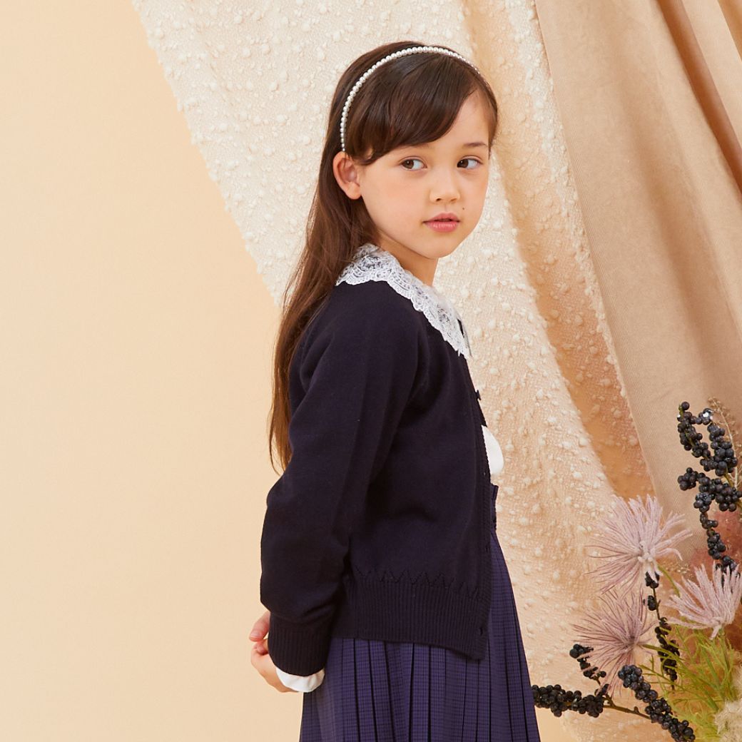 【SALE30%OFF】【キッズ】アイレットカーディガン 100 110 120 130cm (8377-8310) CHOPIN/ショパン