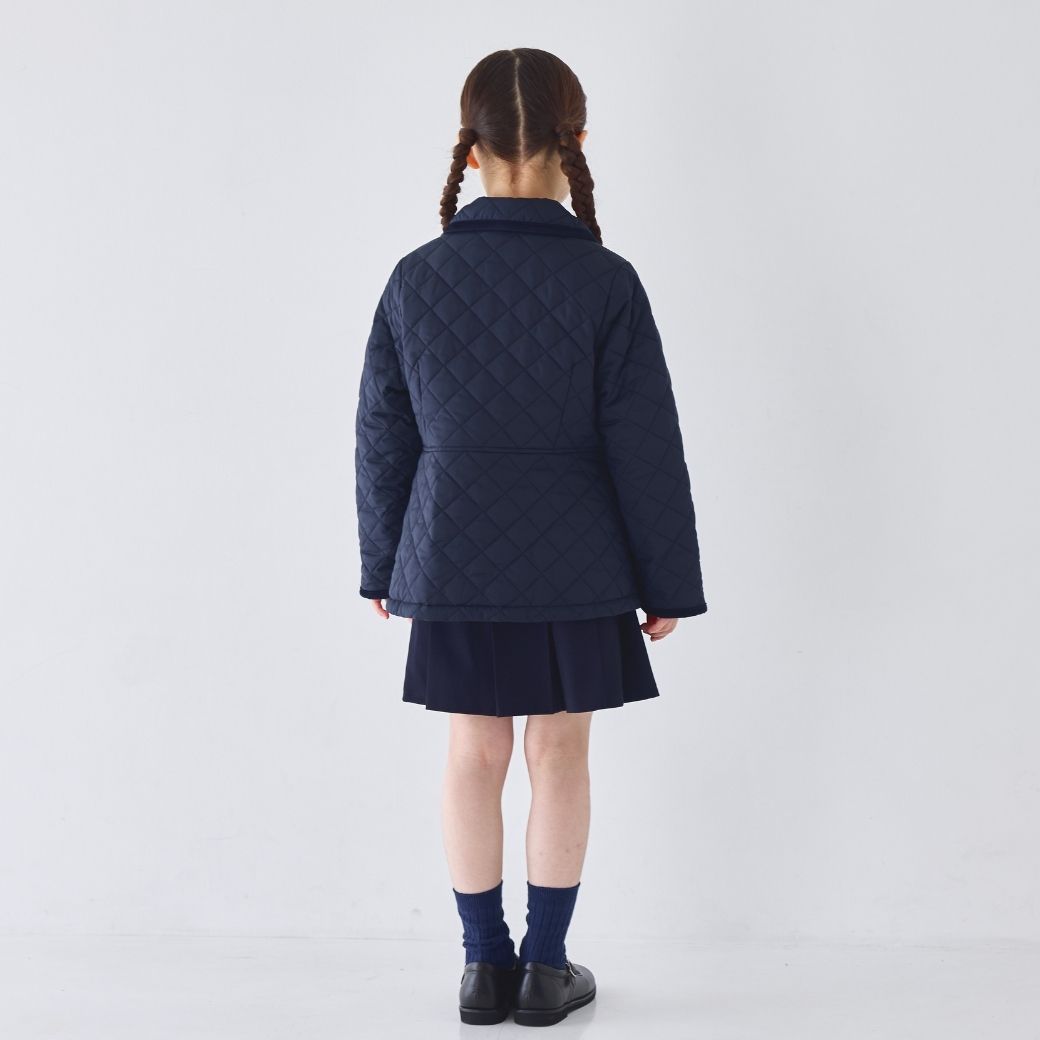 ダイヤキルトWブレストショートコート 100 110 120 130 140cm (2572-7316) CHOPIN blue/ショパン ブルー