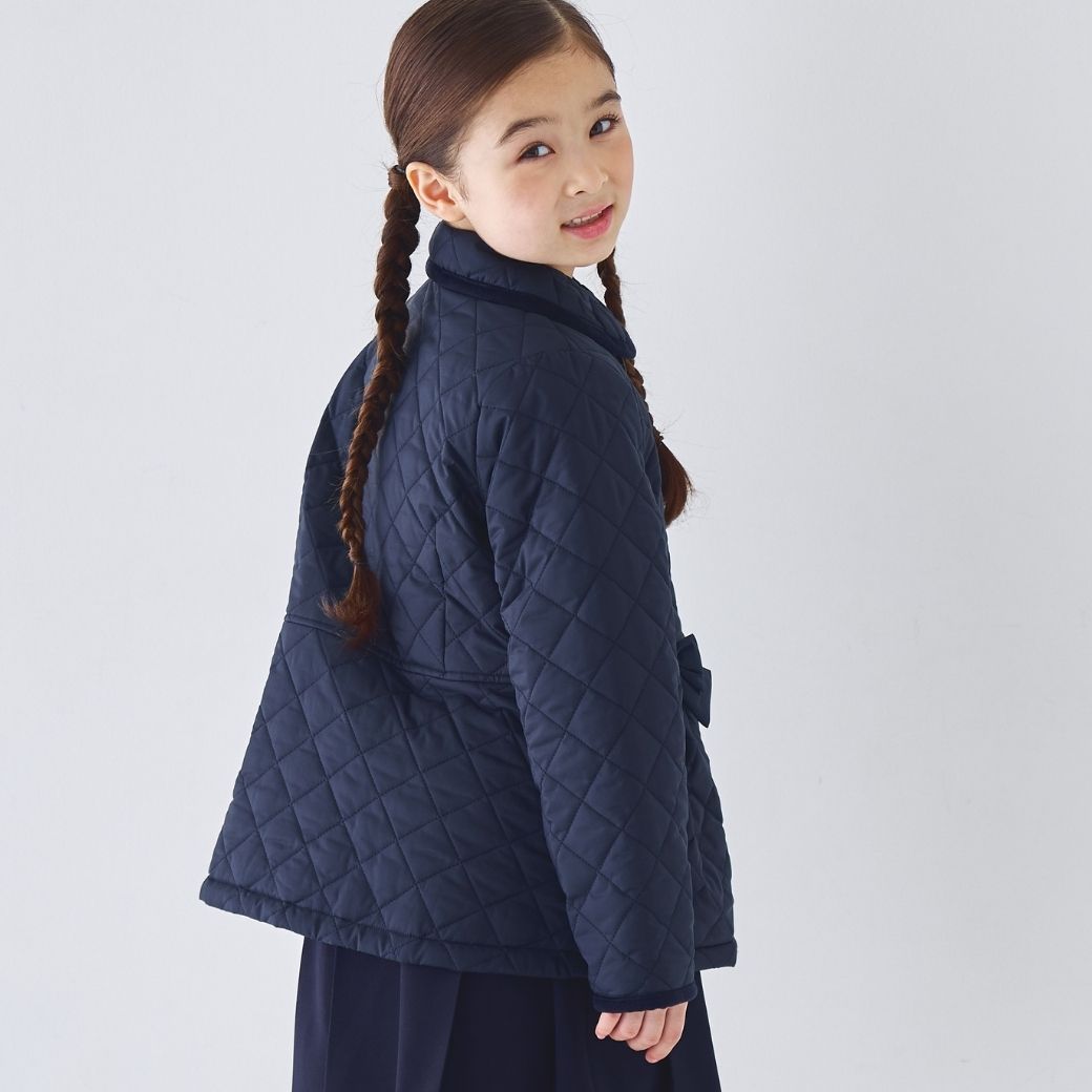 ダイヤキルトWブレストショートコート 100 110 120 130 140cm (2572-7316) CHOPIN blue/ショパン ブルー