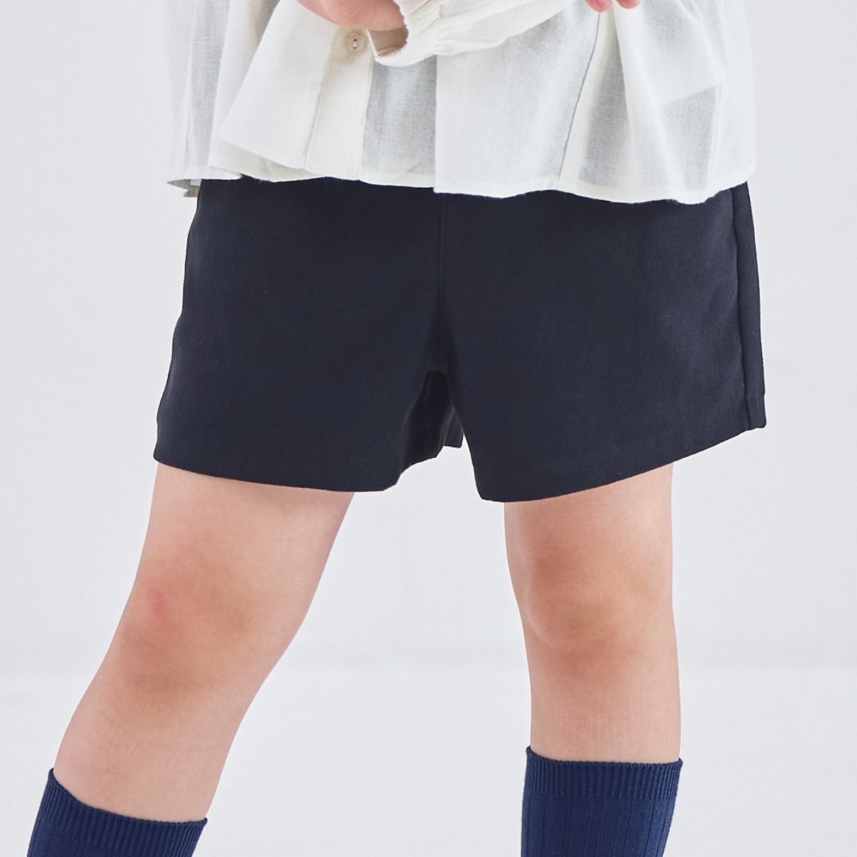 NEW【セール10%OFF】ポリエステルスエードスカラップポケットショートパンツ 110 120 130 140cm (2575-7322) utremi/ユトレミ