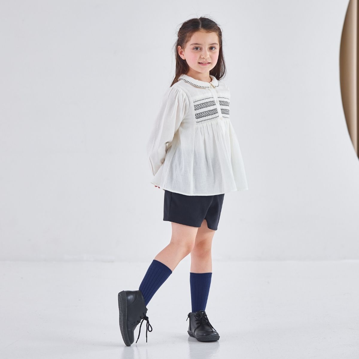 NEW【セール10%OFF】ポリエステルスエードスカラップポケットショートパンツ 110 120 130 140cm (2575-7322) utremi/ユトレミ