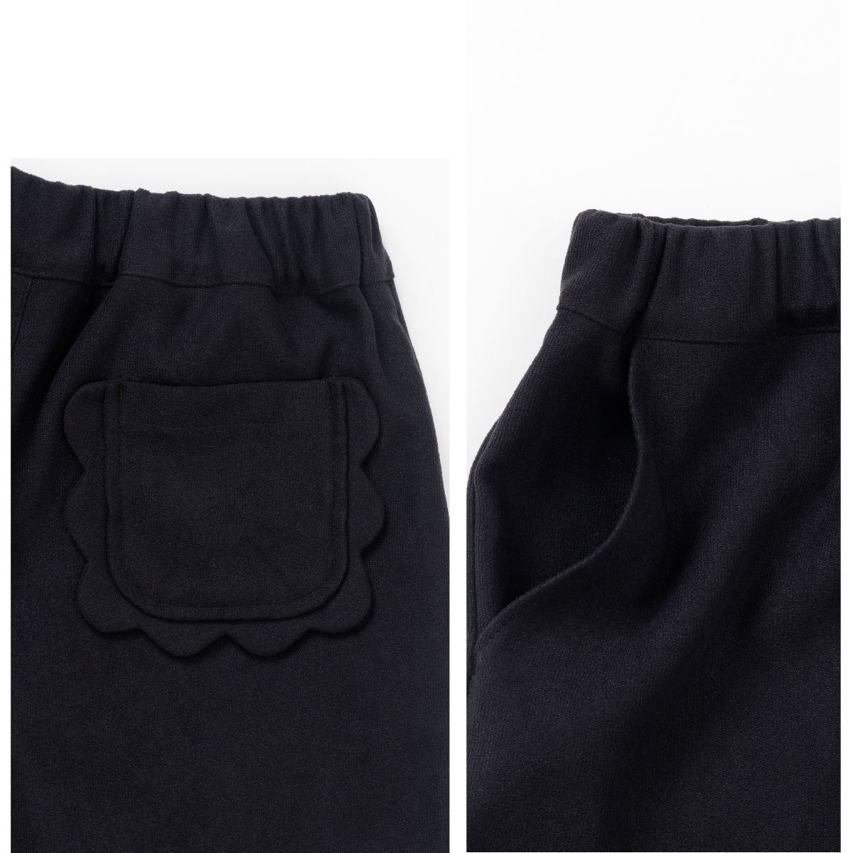 NEW【セール10%OFF】ポリエステルスエードスカラップポケットショートパンツ 110 120 130 140cm (2575-7322) utremi/ユトレミ