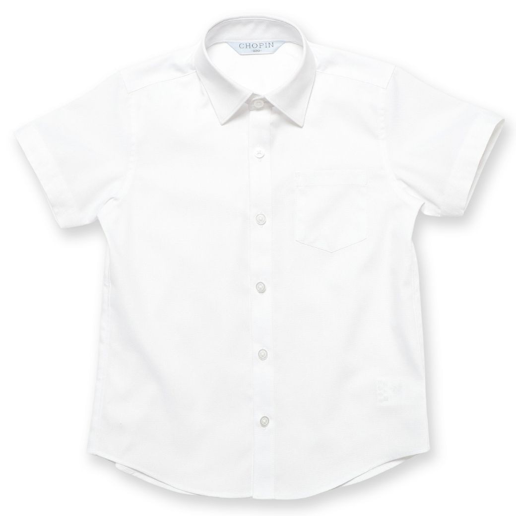 【キッズ】半袖ベーシックシャツ 100 110 120 130cm(2433-5401) CHOPINblue/ショパンブルー