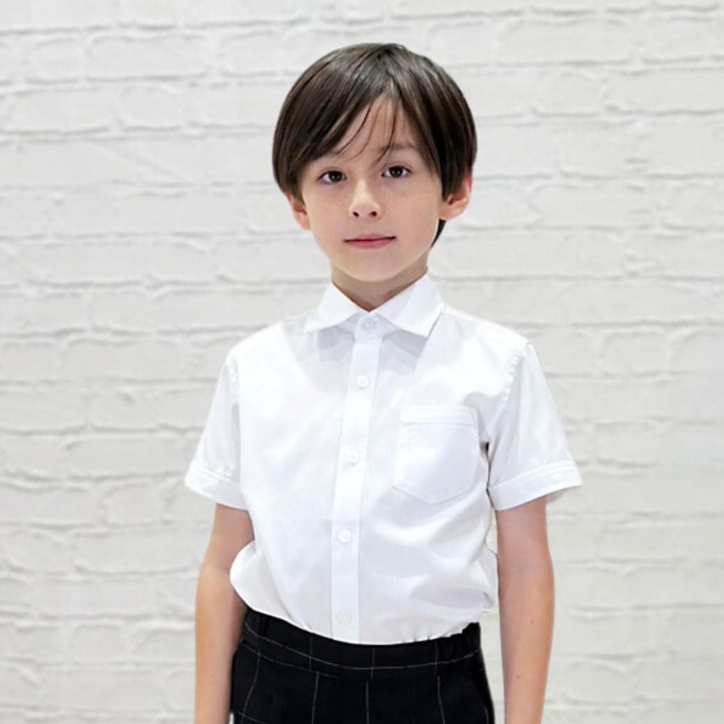 【キッズ】半袖ベーシックシャツ 100 110 120 130cm(2433-5401) CHOPINblue/ショパンブルー