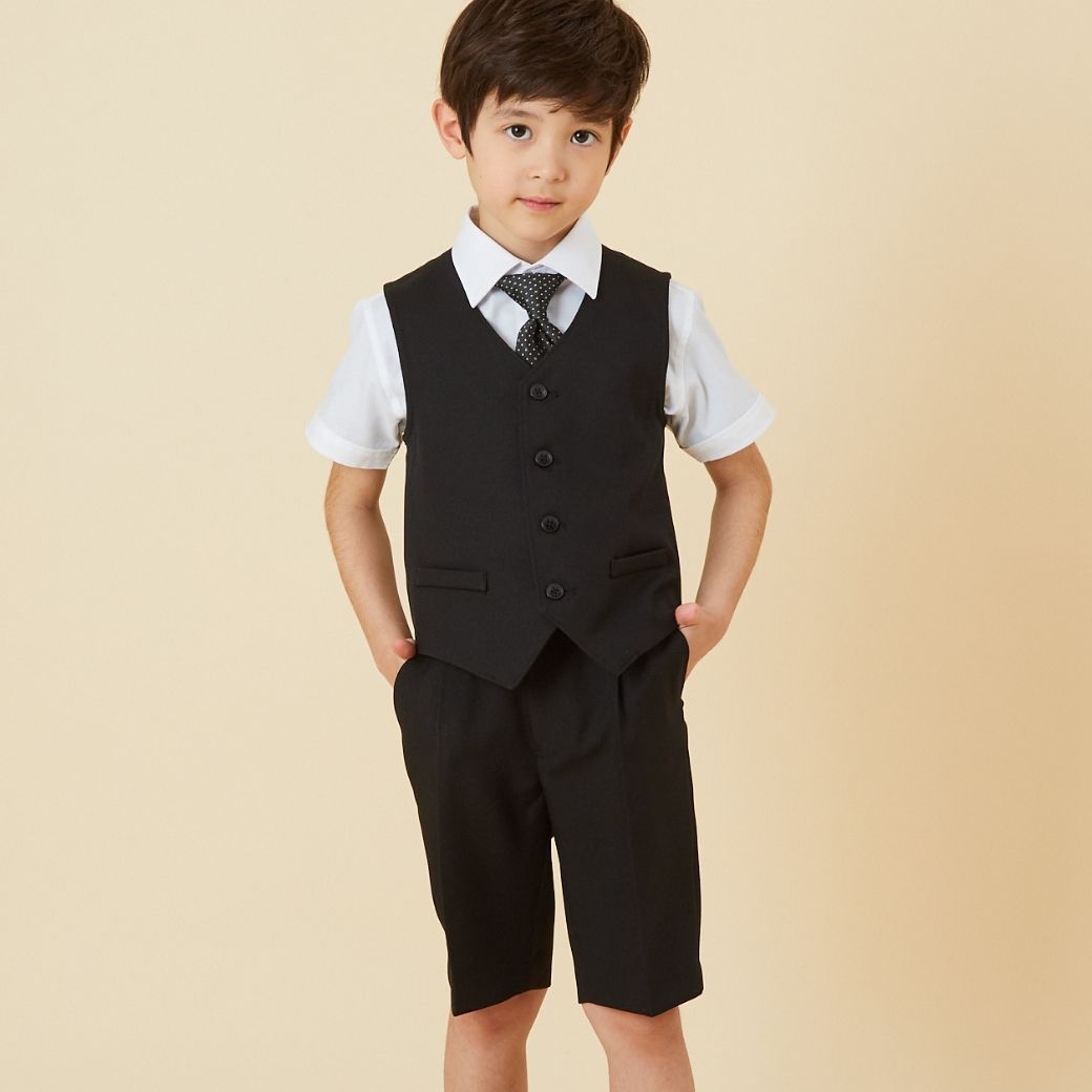 【キッズ】半袖ベーシックシャツ 100 110 120 130cm(2433-5401) CHOPINblue/ショパンブルー