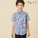 【キッズ】半袖ベーシックシャツ 100 110 120 130cm（2433-5401) CHOPINblue/ショパンブルー